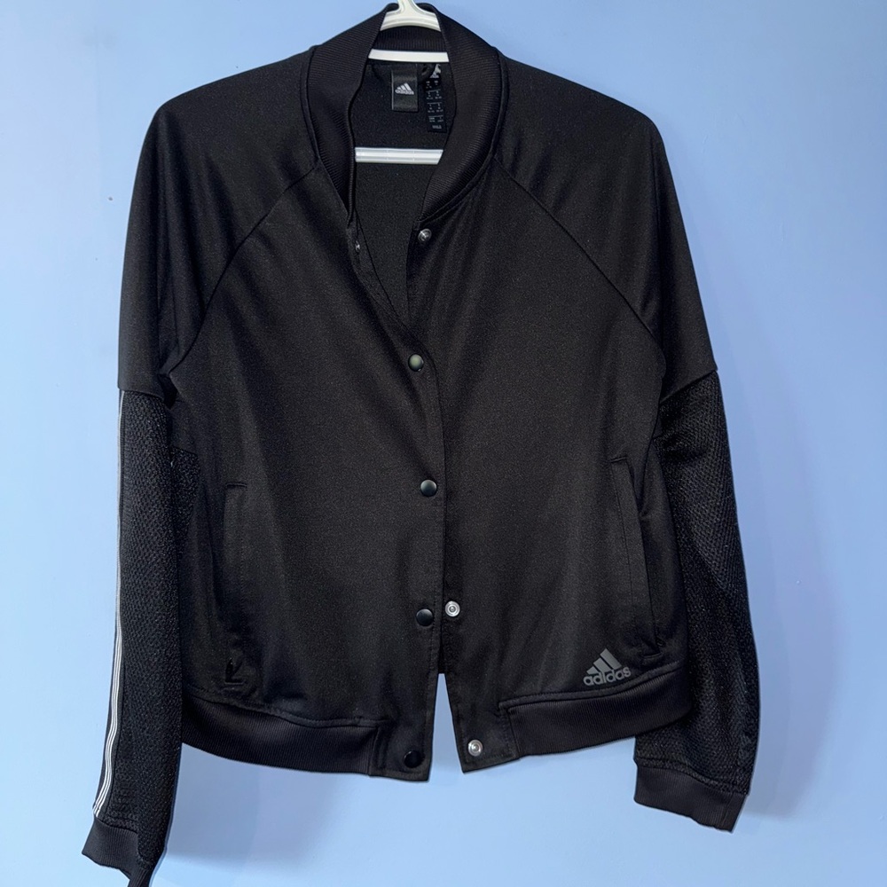 Adidas Black Button-Up Jacket